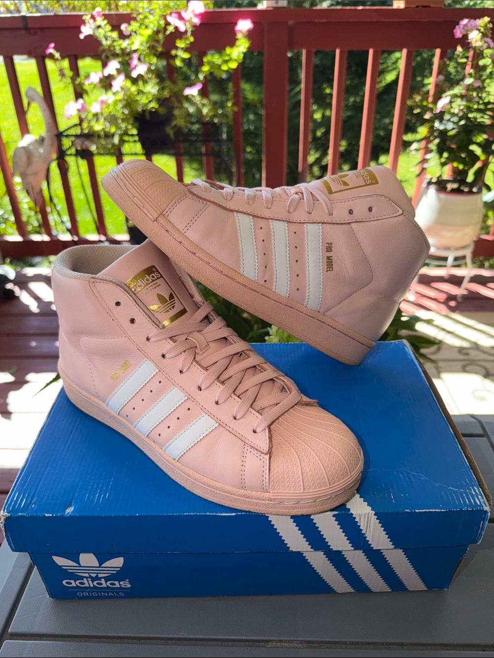 adidas Originals Pink High-Top Superstar Sneakers 👟